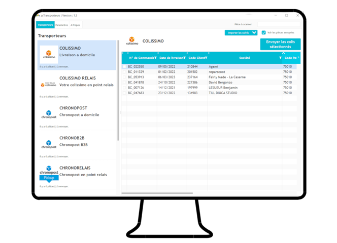 Capture écran ZenTransport