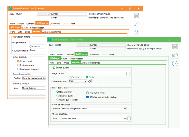 Une interface plus moderne et plus confortable
